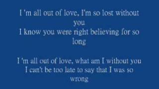 Air Supply - All out of love 
